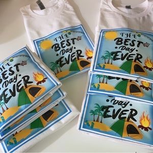 ♦️THE BEST DAY EVER♦️ unisex custom T-shirts.